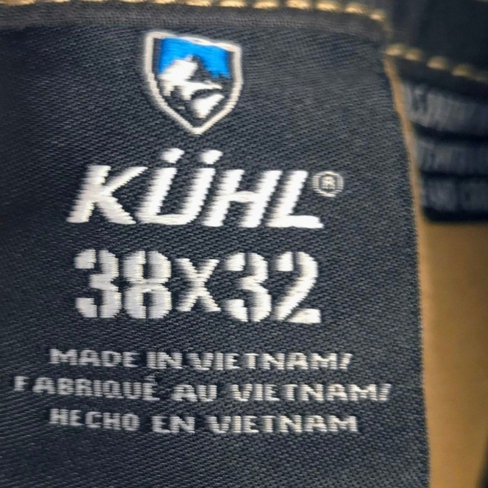 Kuhl Konfidant Khaki Tan Cotton Blend Hiking Work‎ Pants Mens 38x32 Style 5098 - Picture 2 of 8